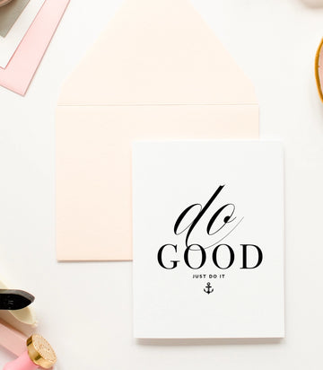 Do Good Anchor Encouragement Card & Friendship Greeting Card Do Good Anchor Encouragement Card & Friendship Greeting Card