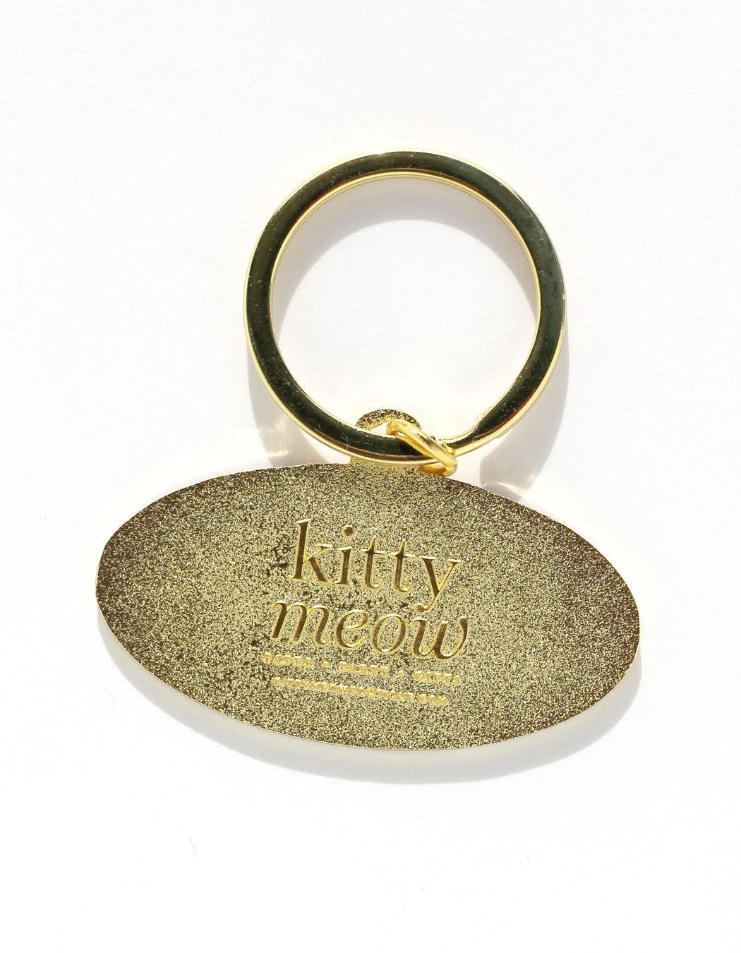 Kitty Meow Boutique I Don't Give A F Era, Sweary & Cute Inspirational Gold Enamel Keychain and Bag Charm
