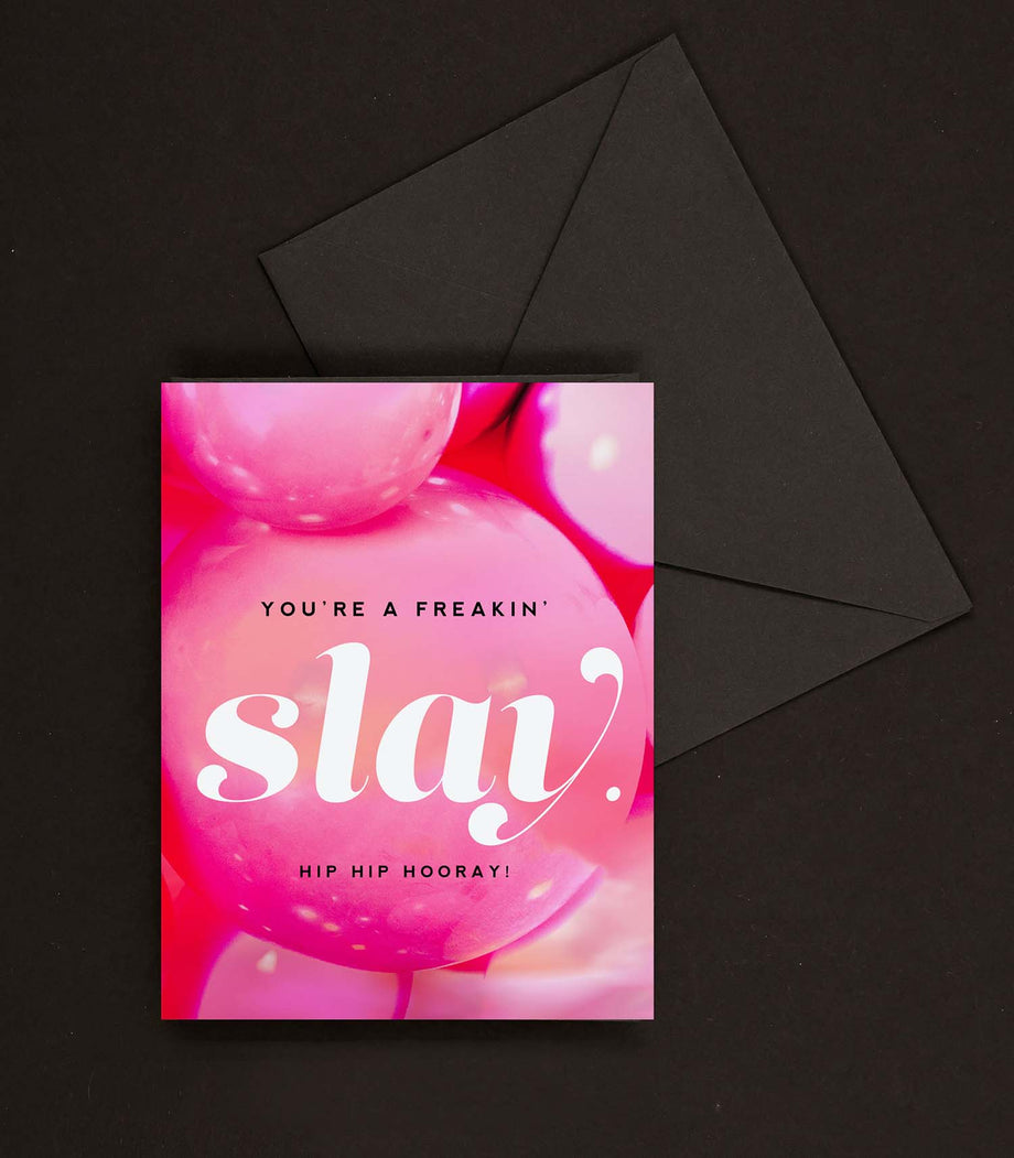 You're a Slay Bday, Funny Happy Birthday Greeting Card for Women You're a Slay Bday, Funny Happy Birthday Greeting Card for Women