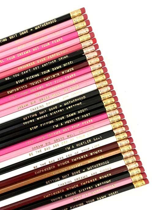 OOPS! Ultimate Imperfect Pink & Black 30 Pencil Set, Random selection –  Kitty Meow HQ