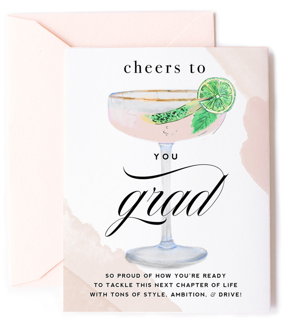 Champagne Cheers To You Grad, Graduation Greeting Card Champagne Cheers To You Grad, Graduation Greeting Card