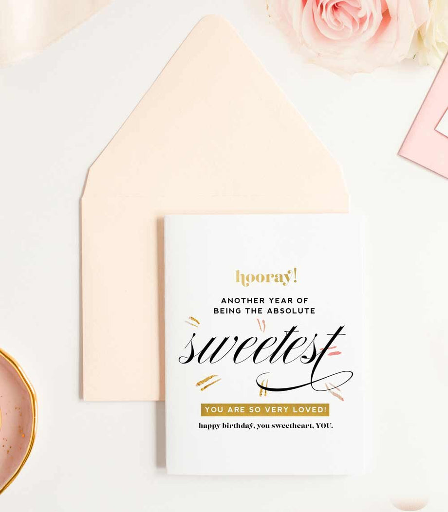 Another Year Sweetest - Inspirational Birthday Card Another Year Sweetest - Inspirational Birthday Card
