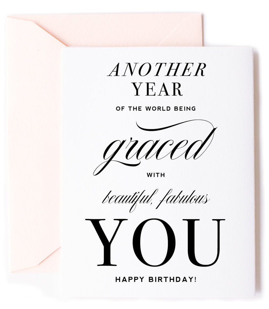 Another Year Graced, Inspirational Birthday Greeting Card Another Year Graced, Inspirational Birthday Greeting Card