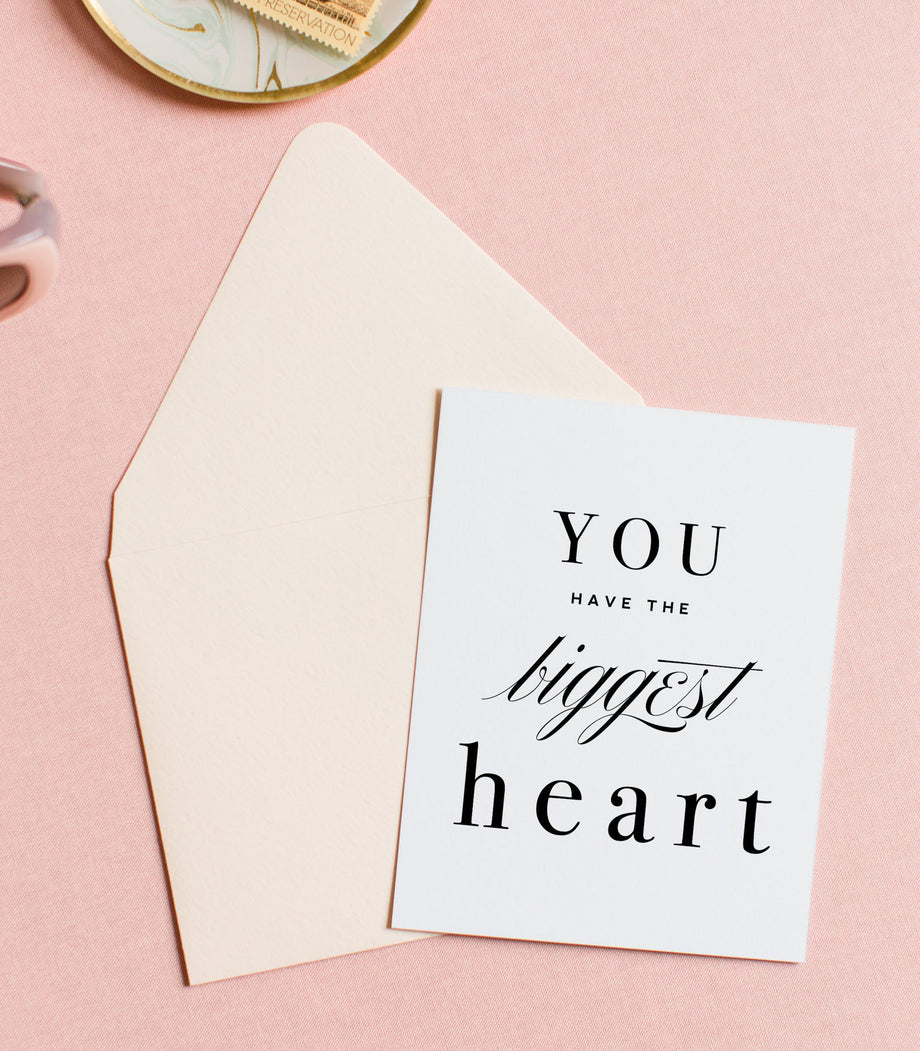 Biggest Heart, Love Greeting Card Biggest Heart, Love Greeting Card