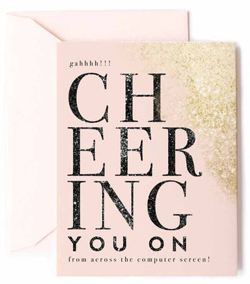 Cheering You On, Small Business Celebration & Encouragement Greeting Card Cheering You On, Small Business Celebration & Encouragement Greeting Card