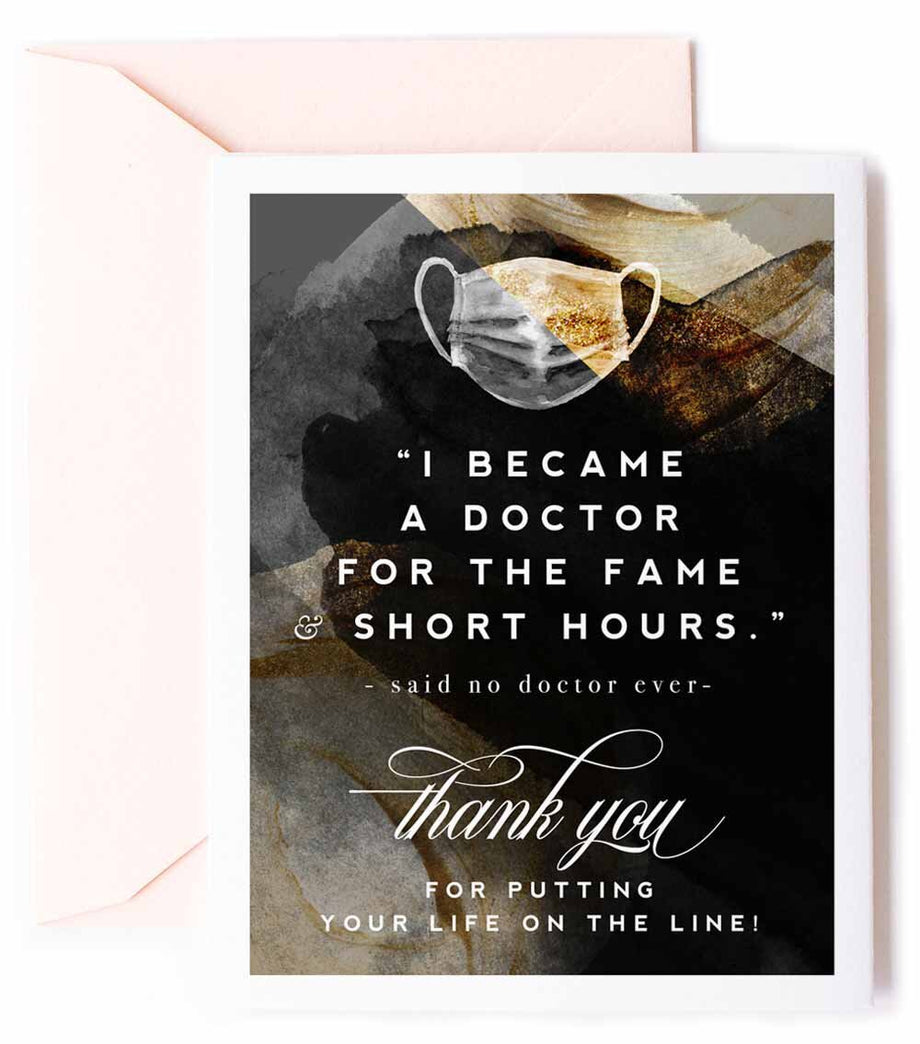 Doctor Appreciation, Thank You Greeting Card Doctor Appreciation, Thank You Greeting Card