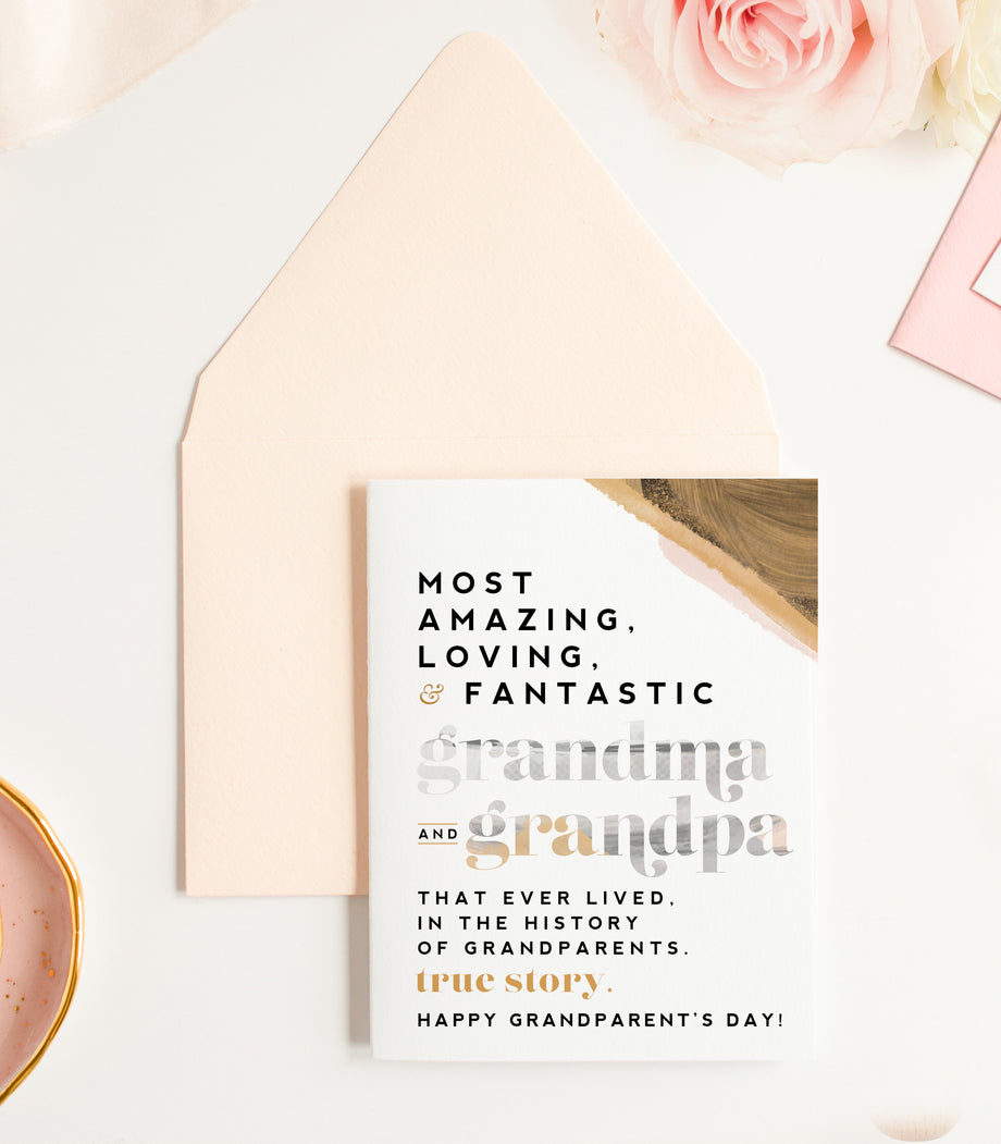 Most Loving Grandma & Grandpa - Grandparent's Day Card Most Loving Grandma & Grandpa - Grandparent's Day Card