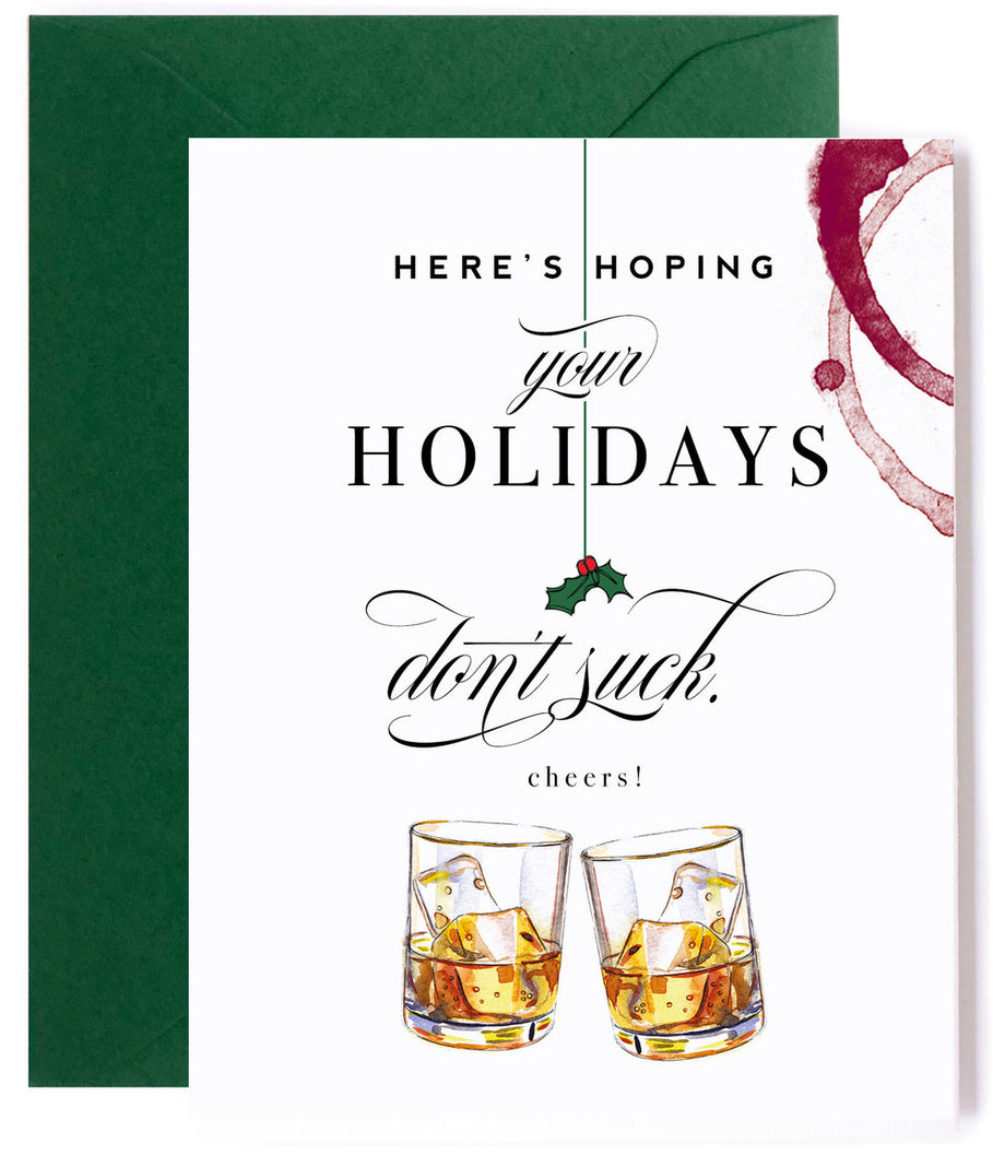 Hope Your Holidays Don't Suck, Funny Christmas Holiday Card Hope Your Holidays Don't Suck, Funny Christmas Holiday Card