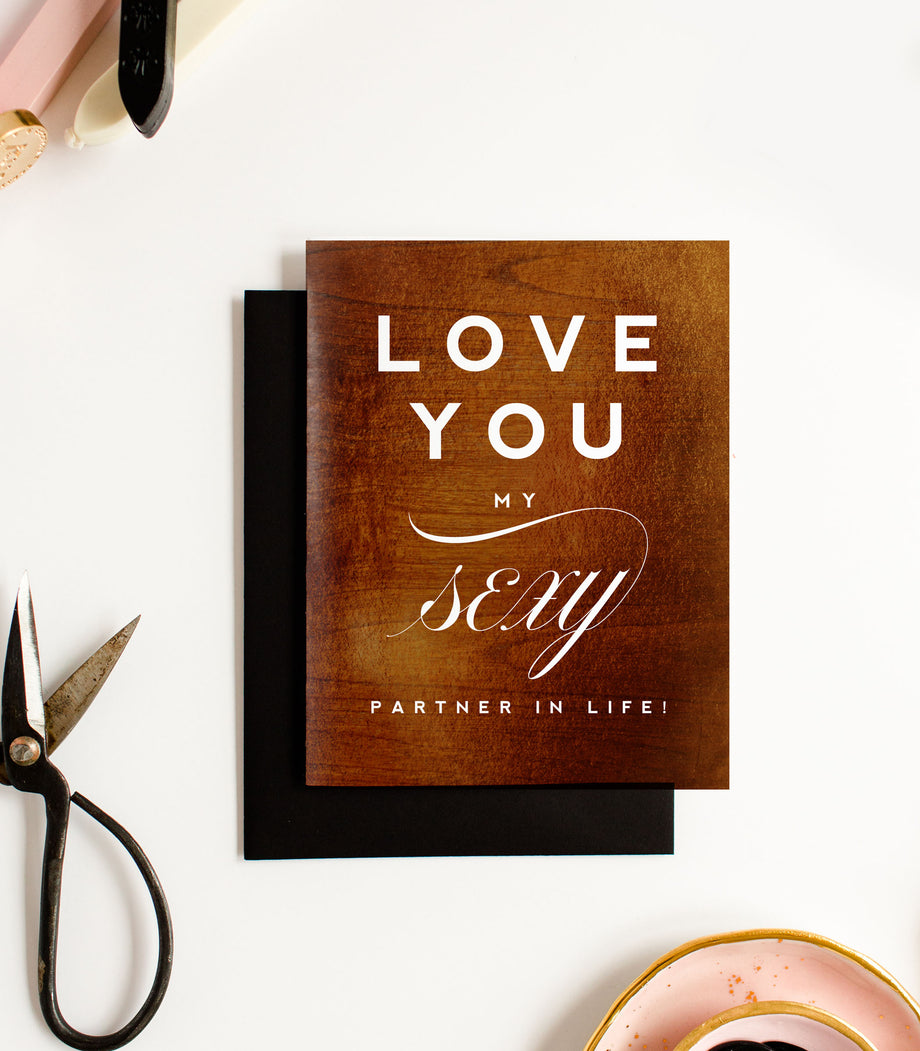 Sexy Partner in Life , Funny Love Greeting Card Sexy Partner in Life , Funny Love Greeting Card